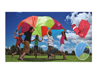 Rainbow Fun Gripper Parachute for Kids Physical Education Play